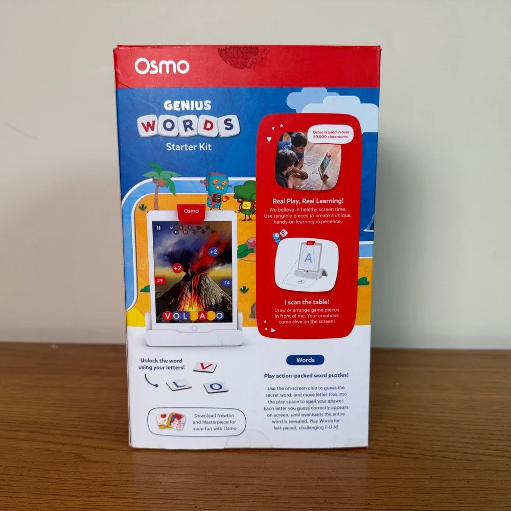 Osmo Genius Words Starter Kit Educational Spelling Game for iPad Ages 6-10